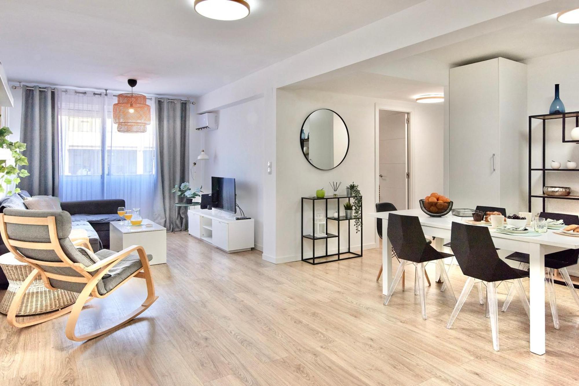 Spacious, Sunny Flat By City Of Arts & Sciences Valencia Exterior foto